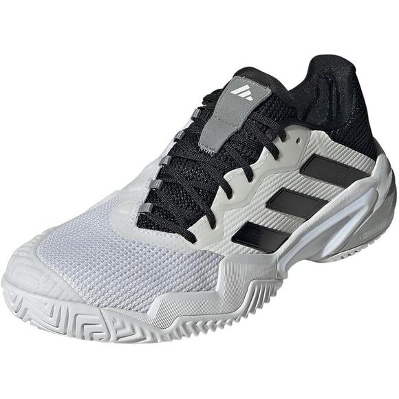 Copied - NWT adidas Men's Barricade 13 Tennis Sneaker, White/Black/Grey-SZ  9 - Picture 1 of 7